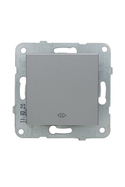 Viko by Panasonic Cross Switch Novella Silver Without Frame