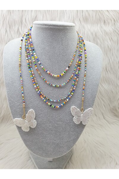 HAPPY HANDMADE Long Necklace/Filled Necklace/2025 Summer/2025 Summer Trends/Gift