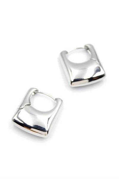 Rasanet Rectangular Earrings - Silver