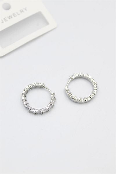 Rasanet Baguette Jewelled Earrings - White