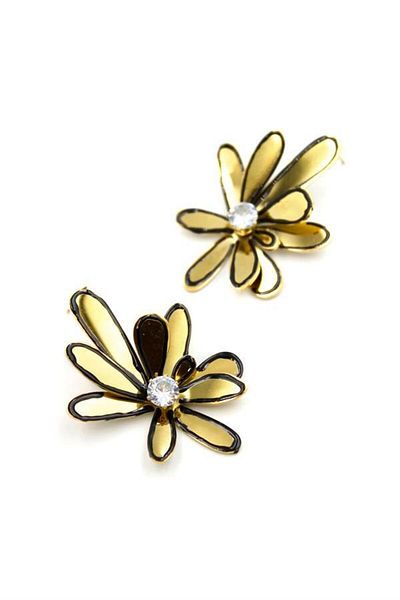 Rasanet Flower Earrings - Gold
