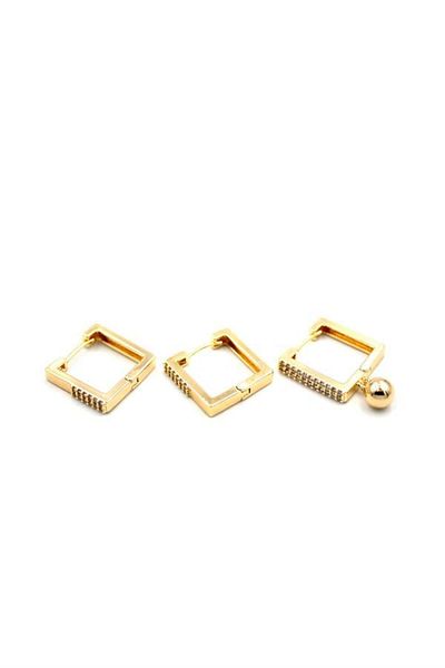 Rasanet 3 Ball Earrings - Gold