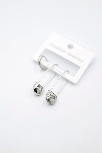 Rasanet 3-Piece Filkette Earrings - Silver