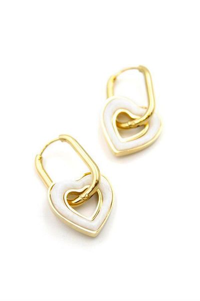 Rasanet Heart Earrings - Gold