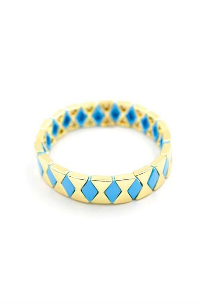 Rasanet Elastic Porcelain Bracelet - Blue
