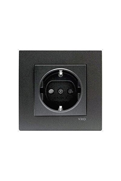 Viko by Panasonic Priză SCHUKO NOVELLA fumurie fără cadru