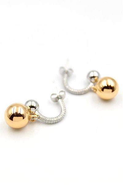 Rasanet Ball Hoop Earrings - Gold