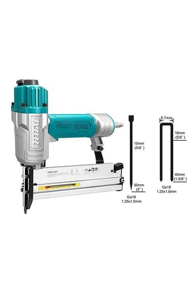 TOTAL Total Tat81501 2-in-1 Air Stapler, Nailer and U-Shaped Nailer