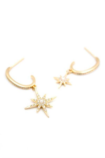 Rasanet Polar Star Earrings - Gold