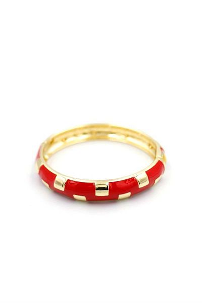 Rasanet Enameled Bracelet - Red