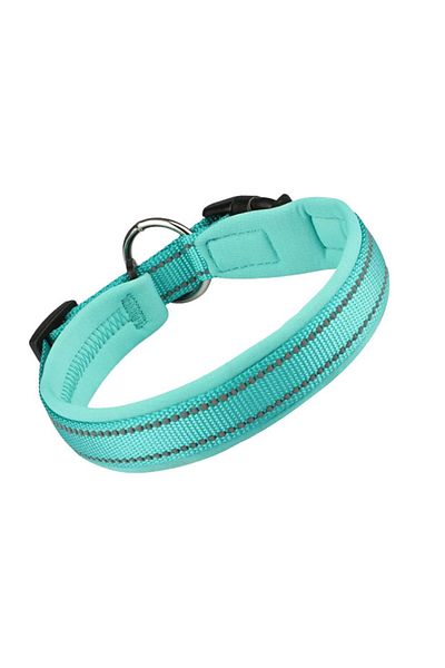 MASBRILL lesă reflectorizantă pentru câini, neopren/nailon, albastră, M, 40-45 X 2,5 cm