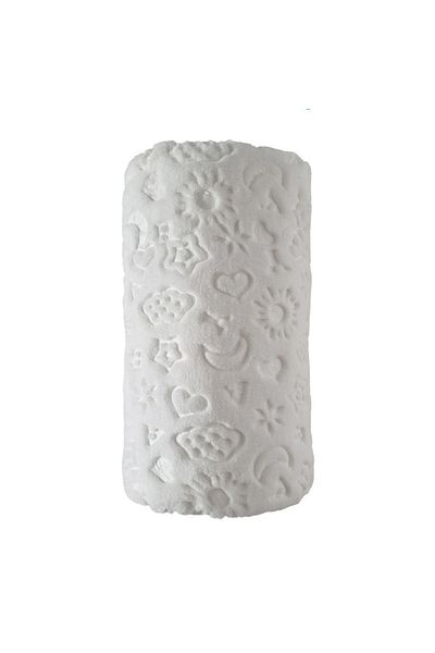 Cotton Box Patura bebelusi embosată 100x120cm, Cotton Box, ecru