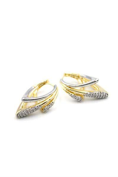 Rasanet Multiple Earrings with Stones - Gold