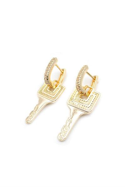 Rasanet Key Earrings - Gold