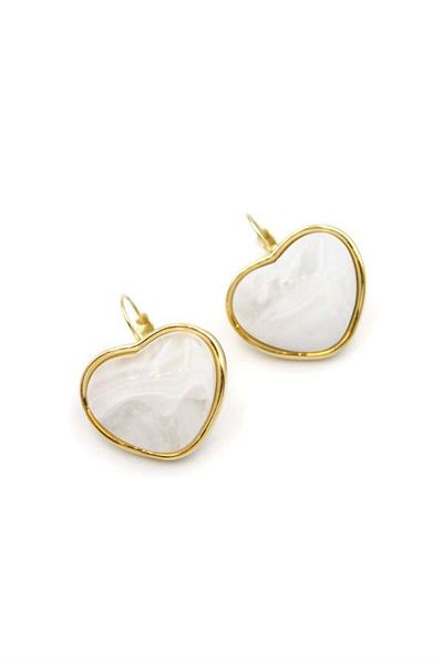 Rasanet Heart Earrings - Gold