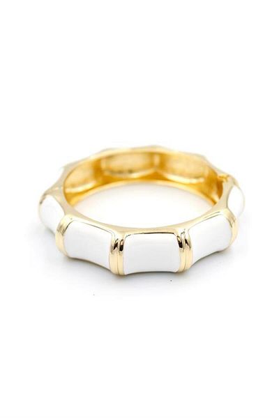 Rasanet Enameled Bracelet - White