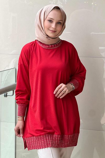 Ghisa Ribbed Tunic with Glitter