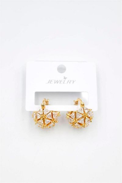 Rasanet Baguette Bag Earrings - Gold
