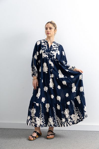 TUĞBA ERGÜL Buttoned Women's Viscose Dress