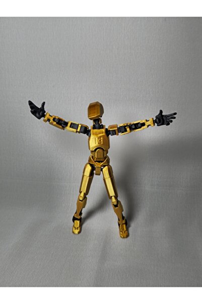 Davnark Sir 13th Koleksiyonluk Dummy Mini Figür Altın Sarısı 13.5cm 3d Tasarım