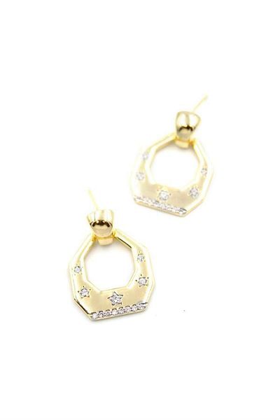 Rasanet Jewelled Earrings - Gold
