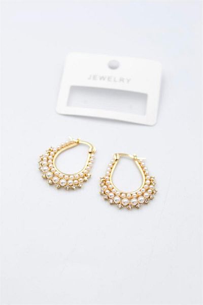 Rasanet Pearl Earrings - Gold