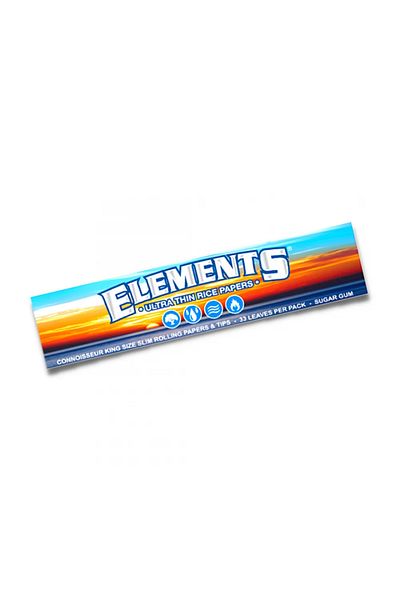 ELEMENTS Papers Filtru Filtru X32 Elements Blue Connoisseur Din Orez King Size 110mm