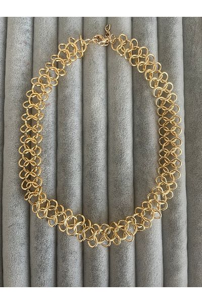 Hoop jewelery Knit Chain ​​Choker