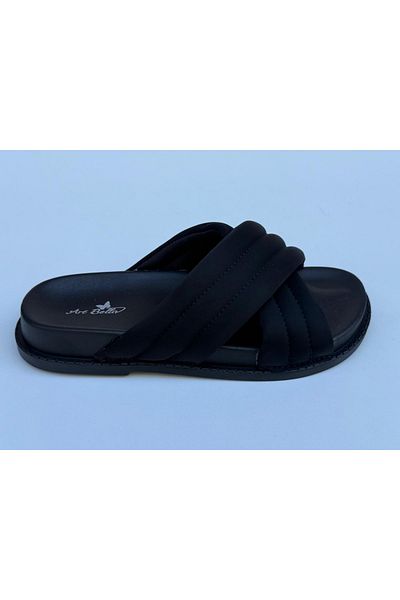 ART BELLA Int1220Y842 3Fx Women's Black Slippers