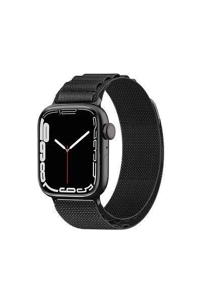 Hurtel Alpine steel buckle strap for Apple Watch 42 / 44 / 45 / 49 mm, black