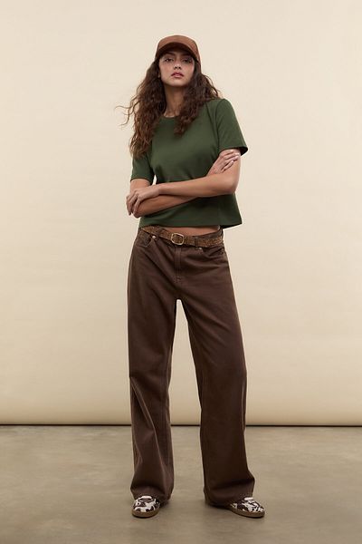 Stradivarius Basic heavy weight regular fit T-shirt