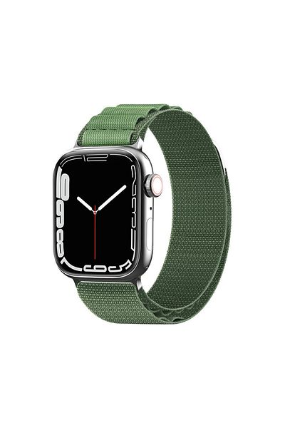 Hurtel Alpine steel buckle strap for Apple Watch 42 / 44 / 45 / 49 mm, green
