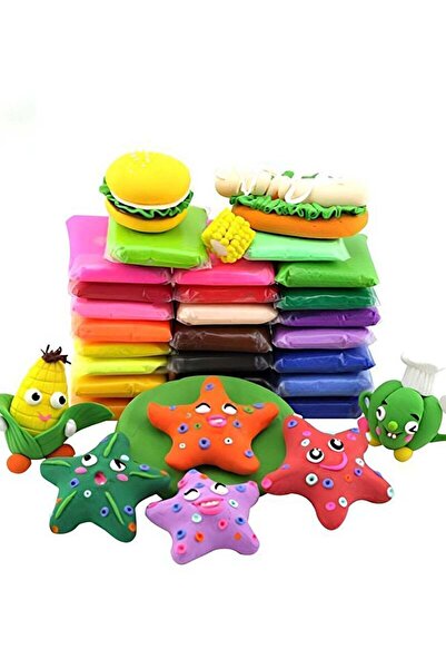 LIXADA Air Dry Clay, 24 Colors Fluffy Foam Clay Set, Plasticine Toy Safe and Non-Toxic Modeling Clay