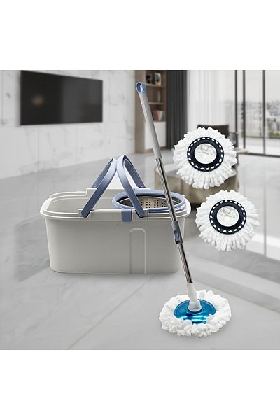 rexa Round Rotating Mop – 360° Spin Floor Cleaning System with Bucket