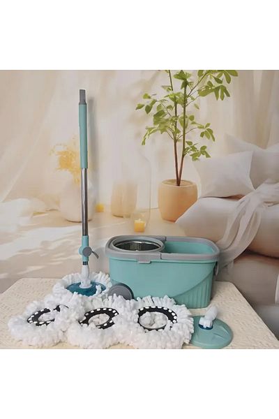 rexa Round Rotating Mop – 360° Spin Floor Cleaning System with Bucket