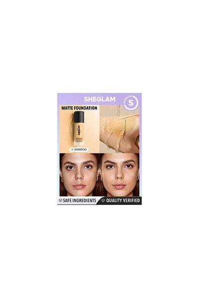 SHEGLAM Complexion Pro Long Lasting Breathable Matte Foundation- Bamboo