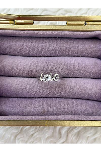 BY YASİN TOPÇU Love Sparkle Steel Ring
