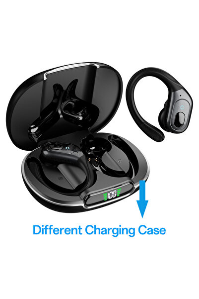Choice حافظة شحن جديدة، سماعات أذن لاسلكية بتقنية البلوتوث مع ميكروفونات، مدة تشغيل 75 ساعة، مقاومة للماء IP7