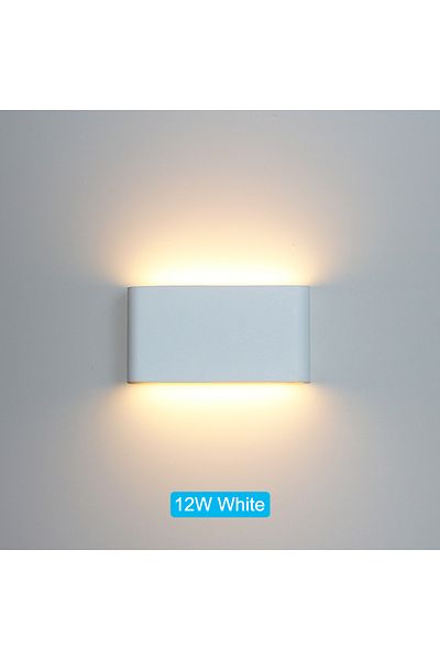 Choice Warm White (2700-3500K) 12W White LED Outdoor Waterproof IP65 Wall Light Porch Garden Wall Lamp & In