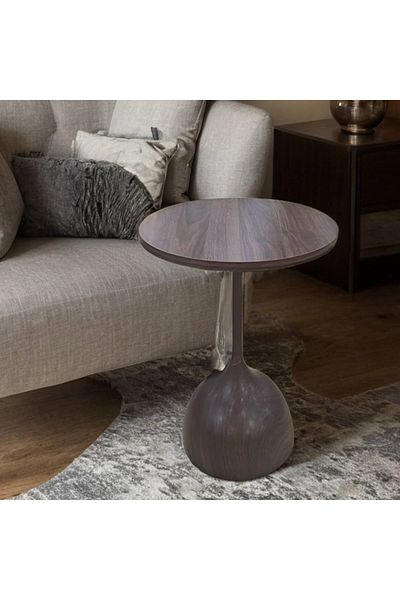 DEC22 Single wooden serving table, size 55*40*40 cm