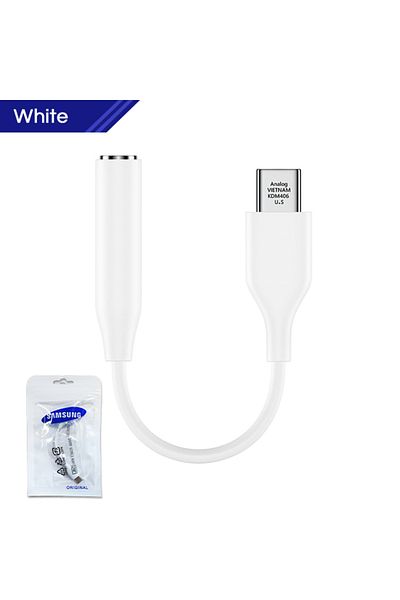Samsung white 1pcs Original Usb Type C To 3.5mm Audio Adapter 3 5 Jack Aux Cable Headphone For Galax
