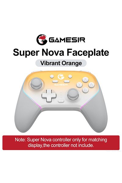 Choice Vibrant Orange GameSir Super Nova Magnetic Faceplate Personalize Gamepads Multicolor Shell Cover Wir
