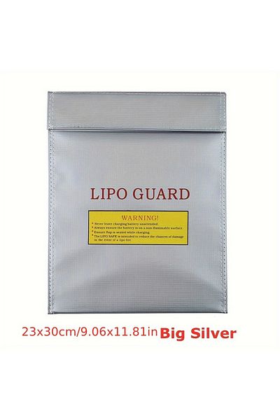 Choice Silver-L Lithium Battery Explosion - Proof Bag: High Temperature Resistant Storage Protection Bag, S