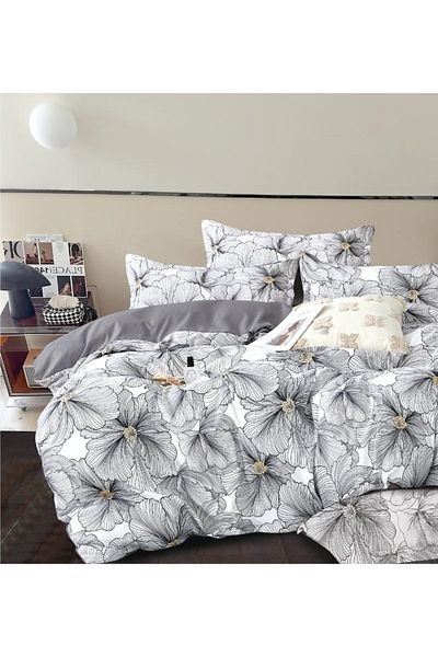 CHIRASO FINET Cotton Bed Linen, Classic Sheet 240x250cm, Duvet Cover 200x230cm, 4 Pillowcases