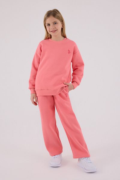 U.S. Polo Assn. Σετ αθλητικής φόρμας με άδεια για κορίτσια κάτω από 2 τεμάχια