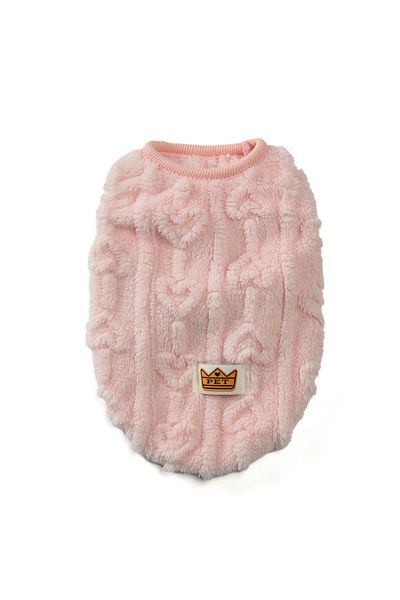 Choice M Pink Autumn Winter Warm Dog Clothes for Small Dogs Cats Outdoor Soft Cozy Fleece Jacket Vest Coat