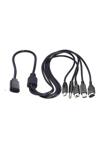 Choice C to 5 in 1 50cm Multi 5 in 1 Type C Female Charging Cable For Nintendo New 3DS Xl Nds Lite Ndsi Ll