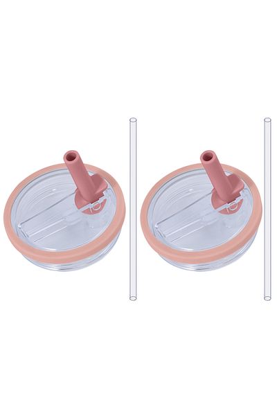 Choice Pink 2PCS 30Oz Tumbler Flip Straw Lid Replacement Spill Proof Reusable Tumbler Cover Splash Resistan