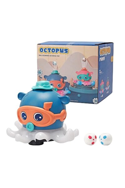 OEM Ηλεκτρικό παιχνίδι με μουσική, χταπόδι και μπάλα, σκούρο μπλε