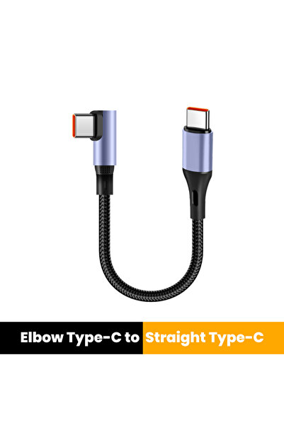 Choice كابل مستقيم من النوع C إلى النوع C بطول 0.3 متر بطول 15 سم و30 سم، مزو...